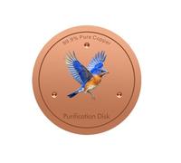 Metall Schutzplatte Vogelbad - Wasserfilter Scheibe Auto | Vogeltränke Reinigungs Disc Dreipunkt Stützung - Brunnenwasser Filter - Outdoor Deko für Garten Parkanlage Grünland