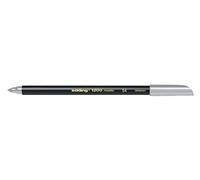 edding Feutre Colorpen e-1200 – Effet métallisé, Pointe 0,5–1 mm, Argent