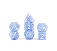 Metallic Dice Games Lot de dés DND à bords tranchants en caoutchouc de silicone 16 mm pour jeux de rôle Donjons et Dragons