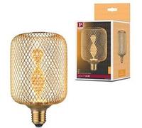 Metallic Glow Standard 230 V Ampoules LED Zyl E27 Helix 130lm 3,5W 1800K Laiton Laiton G