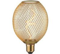 Metallic Glow Standard 230 V Globe LED 180lm 4W 1800K gradable Laiton Laiton G