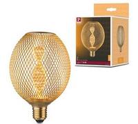 Paulmann 29088 Metallic Glow Edition Standard 230V LED Globe E27 Helix 3,5W 130lm 110mm Laiton Métal 1800K