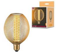 Metallic Glow Standard 230 V Globe LED E27 Spiral 200lm 4,2W 1800K Laiton Laiton G