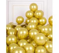 Metallic Gold Helium Balloon: 50 Pieces Small Birthday Balloons 5 Inch Gold Mini Balloons Gold Girl Boy Inflatable Balloon Decoration For Wedding Bachelorette Party Graduation