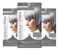 Metallic Graphite Grey Hair Dye Demi-Permanent, Grey Toner for Bleached Hair, Plex Hair Care, Vegan Hair Dye & Cruelty-Free, 100% Grey Coverage, Silver Grey Hair Colour by Smart Beauty (pack of 3)