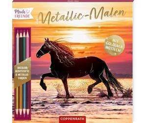 Metallic-Malen: Bicolor-Buntstifte: 8 Metallic-Farben