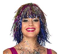 Metallic Perruque multicolore pour femmes