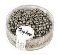 Metallic - Rocailles, Dépolies, Argent Brillant, 2,6 Mm Ø, Boîte 17 G