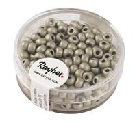 Metallic - Rocailles, Dépolies, Argent Brillant, 4 Mm, Boîte 17 G