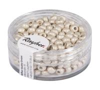 Metallic - Rocailles, Dépolies, Blanc, 4 Mm, Boîte 17 G