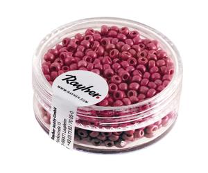 Metallic - Rocailles, Dépolies, Rosé, 2,6 Mm Ø, Boîte 17 G