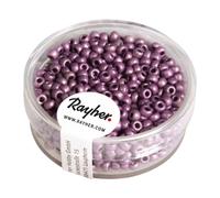 Metallic - Rocailles, Dépolies, Violet, 2,6 Mm Ø, Boîte 17 G
