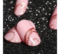Metallic Sparkle Gel Paint Pots Nail Art Golden Bronze Golden 5g