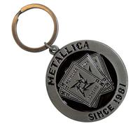 Metallica 30Th Anniversary Playing Card Porte-Clés Keychain Size One Size