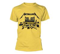 Metallica '72 Seasons Simplified Cover' (Jaune) T-Shirt - NOUVEAU ET OFFICIEL