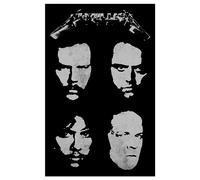 Razamataz Affiche Metallica – Noir, logo de l'album, textile 70 x 106 cm
