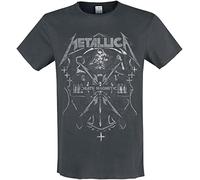 Metallica Amplified Collection - Death Magnatic Homme T-Shirt charbon XXL 100% coton régulier