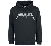 Metallica Amplified Collection - White Logo Homme Sweat-Shirt à Capuche Noir XXL