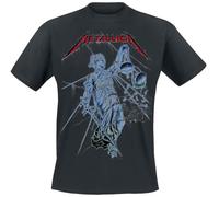 Metallica T-shirt homme And Justice for All – manches courtes Noir S 100% coton coupe standard