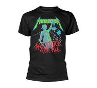 Metallica and Justice for All (Original)_Men_BL_TS: S T-Shirt, Noir (Black Black), Small Homme