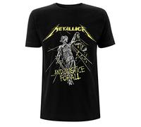 Metallica ...and Justice for All - Tracklist Homme T-Shirt Manches Courtes Noir XXL