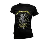 METALLICA - AND JUSTICE FOR ALL TRACKS (BLACK) BLACK T-Shirt, Girlie with backpr