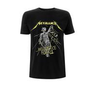 METALLICA - AND JUSTICE FOR ALL TRACKS BLACK T-Shirt, Front & Back Print X-Large