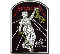 Metallica - Badge "And Justice For All Tombstone" - Alliage de zinc RO12157 (Taille unique) (Noir/Blanc/Rouge)