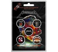 Metallica - Badge "Hardwired To Self Destruct" 5er-Pack - Métal, Plastique RO7611 (Taille unique) (Coloré)