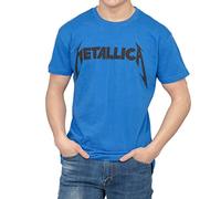 Metallica Beavis & Butthead Logo T-Shirt Bleu Adulte, bleu, Taille M