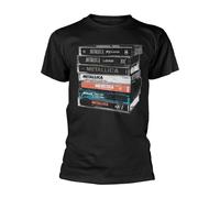 Metallica Cassette Homme T-Shirt Manches Courtes Noir M 100% Coton Regular/Coupe Standard