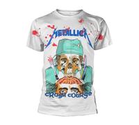 Metallica T-shirt Crash Course in Brain Surgery Jumbo Blanc XXL