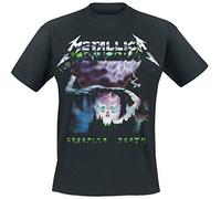 Metallica Creeping Death_Men_BL_TS: L T-Shirt, Noir (Black Black), Large Homme