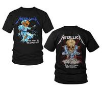 Metallica Doris Métal Lourd Musique Rock Band Guitare Crâne Hommes Chemise