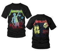 Metallica Et Justice pour Tous Métal Lourd Musique Rock Band Hommes Chemise