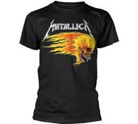 Metallica - "Flaming Skull Tour '94" T-shirt Homme/Femme Unie PH2436 (S) (Noir)