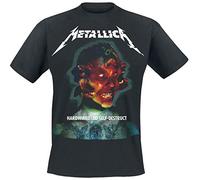 Metallica Hardwired Album Cover_Men_BL_TS: M, T-Shirt Homme, Noir (Black Black), Medium