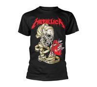 METALLICA - HEART EXPLOSIVE BLACK T-Shirt, Front & Back Print Small