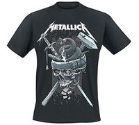 Metallica T-shirt History Homme – Manches courtes, 100% coton, coupe standard – Noir XXL