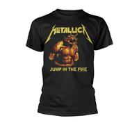 METALLICA - JUMP IN THE FIRE VINTAGE BLACK T-Shirt Large