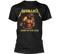 Metallica - "Jump In The Fire Vintage" T-shirt Homme/Femme Unie PH1590 (L) (Noir)