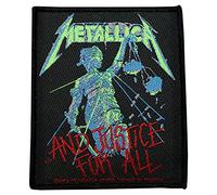 METALLICA jUSTICE aND fOR aLL patch patch tissé 10 x 8,5 cm