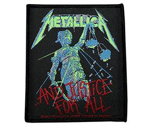 METALLICA jUSTICE aND fOR aLL patch patch tissé 10 x 8,5 cm
