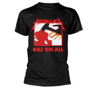 Metallica 'Kill 'Em All Tracks' (Noir) T-Shirt - NOUVEAU ET OFFICIEL