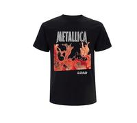 Metallica Load Tracklist Homme T-Shirt Manches Courtes Noir XXL 100% Coton Regular/Coupe Standard
