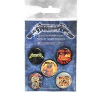 Metallica - Logo - Set de pin's "The Singles" 5er-Pack PH2593 (Taille unique) (Coloré)