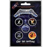 Metallica Lot de 5 badges Ride The Lightning
