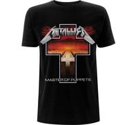 Metallica - "Master Of Puppets Cross" T-shirt homme/femme unie RO534 (M) (Noir)