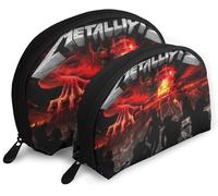 Metallica-Master Of Puppets Sac À Main Sur Mesure Sac À Main Pochette Portefeuille Cosmétique Sac De Voyage Sac De Rangement En Forme De Coquillage 1 Grand Et 1 Petit