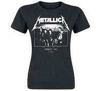 Metallica Master Of Puppets Tour 1986 Photo T-shirt Femme noir S